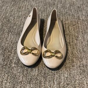 Cream Melissa flats